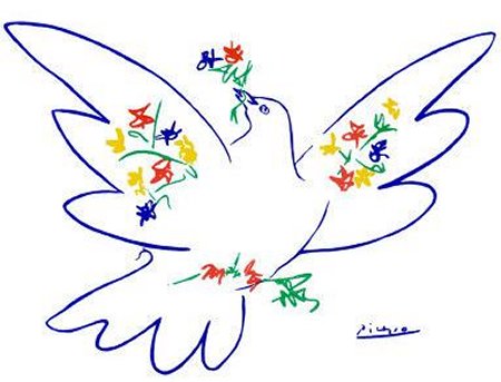 La paloma de la paz, Pablo Picasso, 949, Material: Dibujo. Localización: Colección particular. / The Dove of Peace, Artist: The Dove of Peace, Pablo Picasso, 1949. Material: Drawing. Location: Private collection. https://www.epdlp.com/cuadro.php?id=3209